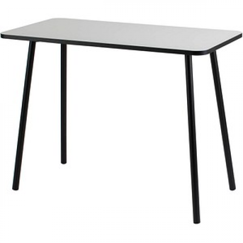 PAPERFLOW easyHome HOPM Schreibtisch weiß rechteckig, 4-Fuß-Gestell schwarz 100,0 x 50,0 cm