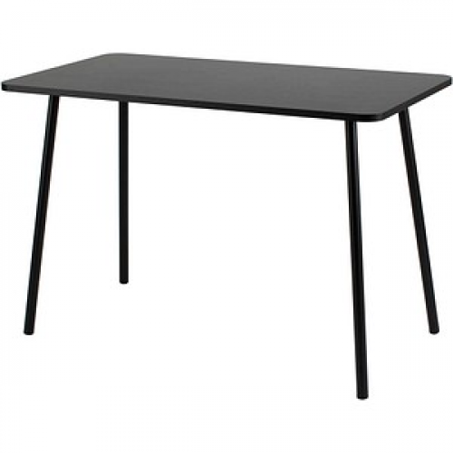 PAPERFLOW easyHome HOPM Schreibtisch schwarz rechteckig, 4-Fuß-Gestell schwarz 114,0 x 60,0 cm
