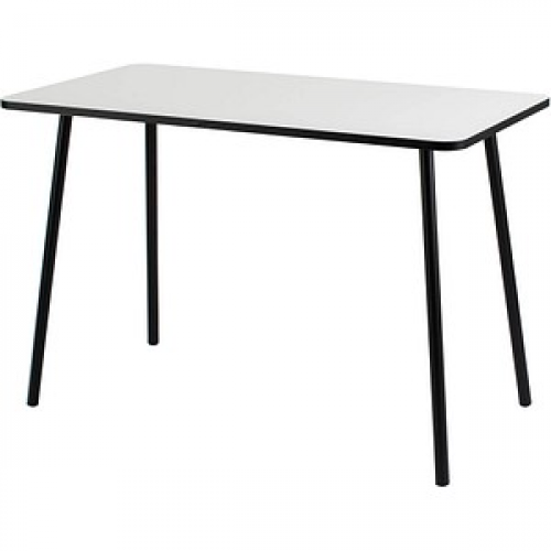 PAPERFLOW easyHome HOPM Schreibtisch weiß rechteckig, 4-Fuß-Gestell schwarz 114,0 x 60,0 cm