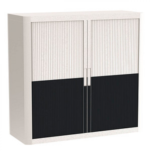 PAPERFLOW easyOffice Classic Chic Rollladenschrank 61440 2 Fachböden 110,0 x 41,5 x 104,0 cm