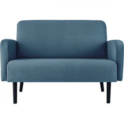 meet powered by PAPERFLOW 2-Sitzer Sofa LISBOA blau schwarz Stoff