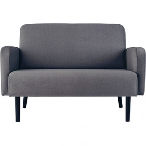 meet powered by PAPERFLOW 2-Sitzer Sofa LISBOA grau schwarz Stoff