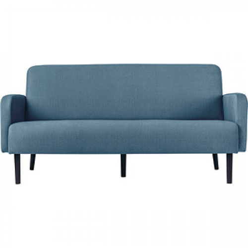 meet powered by PAPERFLOW 3-Sitzer Sofa LISBOA blau schwarz Stoff