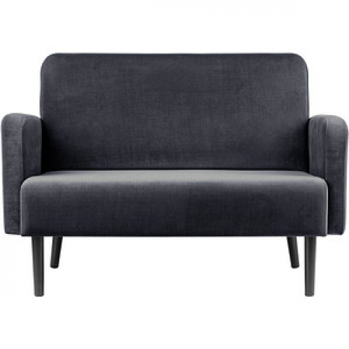 meet powered by PAPERFLOW 2-Sitzer Sofa LISBOA anthrazit schwarz Stoff