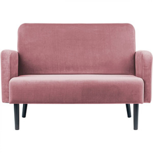 meet powered by PAPERFLOW 2-Sitzer Sofa LISBOA rosa schwarz Stoff