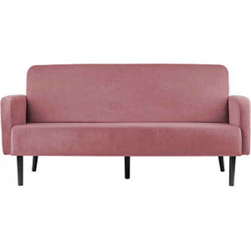 meet powered by PAPERFLOW 3-Sitzer Sofa LISBOA rosa schwarz Stoff