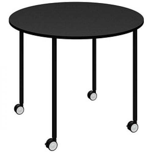 meet powered by PAPERFLOW Flex Office Mehrzwecktisch schwarz 96,0 x 96,0 x 75,0 cm