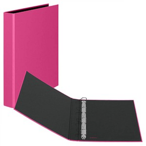 VELOFLEX Basic Ringbuch 4-Ringe pink 3,5 cm DIN A4