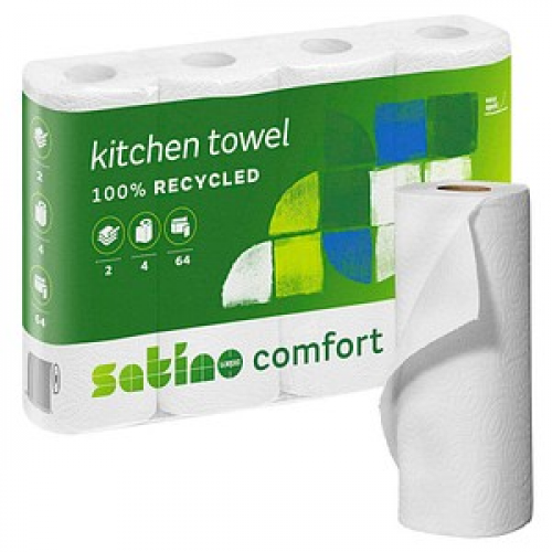 Satino by wepa Küchenrollen comfort 2-lagig, 4 Rollen