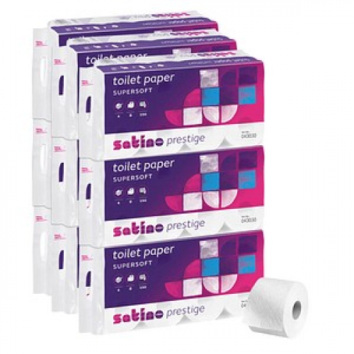 Satino by wepa Toilettenpapier prestige 4-lagig, 72 Rollen