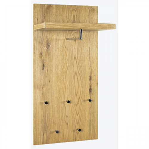 HAKU Möbel Wandgarderobe 15620 braun Holz 5 Haken 49,0 x 100,0 cm