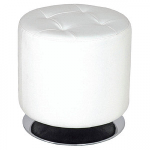 HAKU Möbel Hocker 30380 weiß Kunstleder