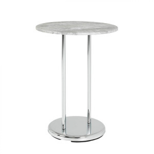 HAKU Möbel Beistelltisch Metall Betonoptik 40,0 x 40,0 x 55,0 cm