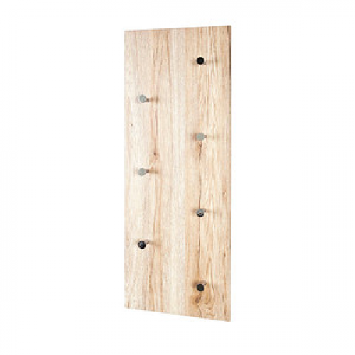 HAKU Möbel Wandgarderobe 42950 braun Holz 7 Haken 80,0 x 30,0 cm