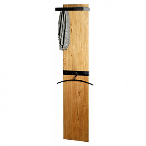 HAKU Möbel Wandgarderobe 54337 eiche Holz 5 Haken 35,0 x 175,0 cm