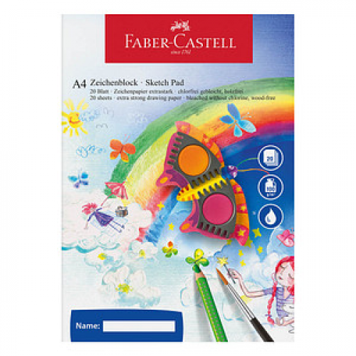 FABER-CASTELL Zeichenblock DIN A4