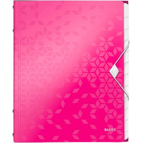 LEITZ Ordnungsmappe WOW 4634 12 Fächer pink