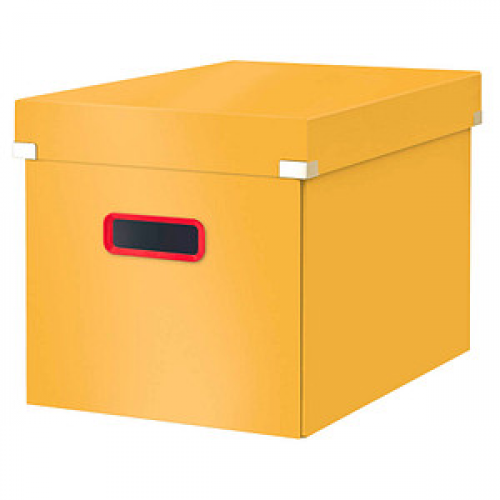 LEITZ Click & Store Cosy Aufbewahrungsbox 32,5 l gelb 32,0 x 36,0 x 31,0 cm