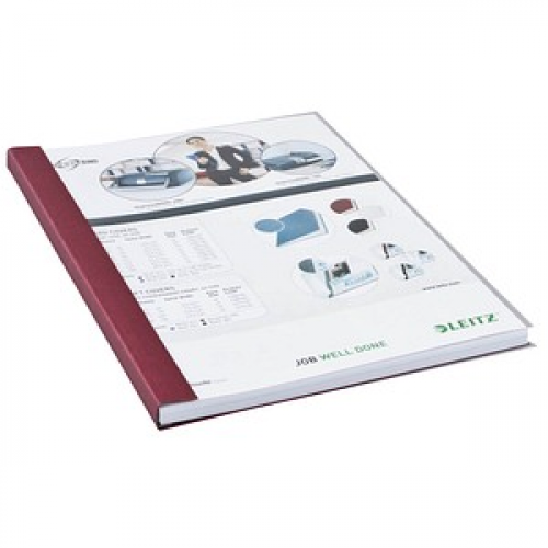 LEITZ Buchbindemappen rot Softcover für 71 - 105 Blatt DIN A4, 10 St.