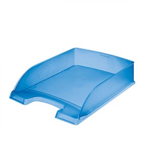 LEITZ Briefablage Plus blau-transparent