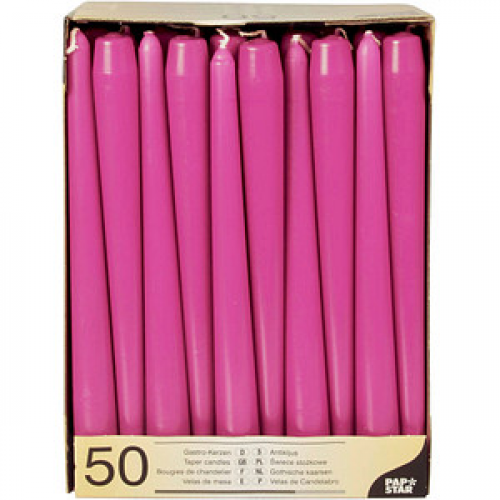 50 PAPSTAR Kerzen fuchsia