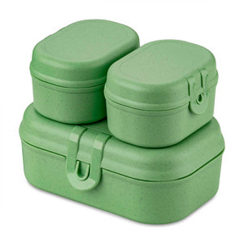 koziol Lunchboxen-Set Pascal Ready Mini grün, 1 Set