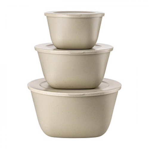 koziol Frischhaltedosen-Set Connect 13,0 cm hoch beige, 1 Set