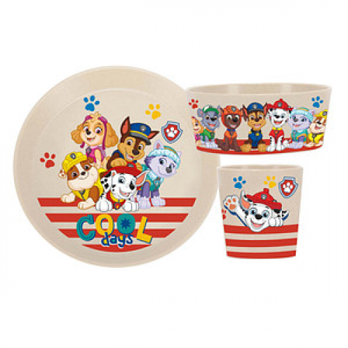 koziol Kindergeschirr-Set PAW Patrol beige 3-tlg.