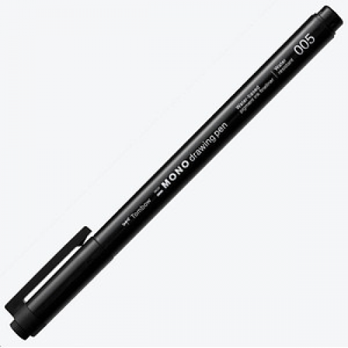 Tombow MONO drawing pen 005 Fineliner schwarz 0,2 mm, 1 St.