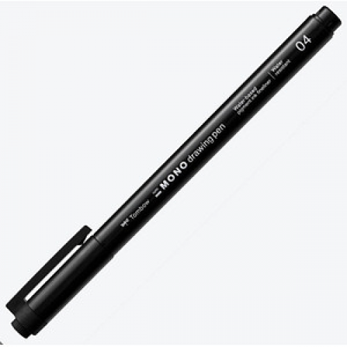 Tombow MONO drawing pen 04 Fineliner schwarz 0,4 mm, 1 St.