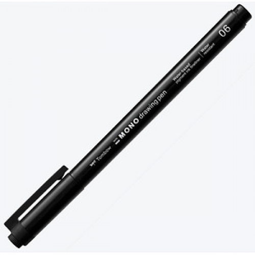 Tombow MONO drawing pen 06 Fineliner schwarz 0,5 mm, 1 St.