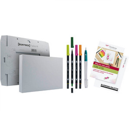 Tombow Florale Buchstaben Malset farbsortiert, 1 Set