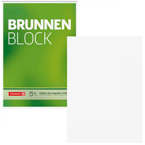 BRUNNEN Briefblock DIN A4 blanko