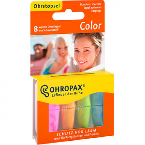 OHROPAX® Color Ohrstöpsel 35 dB Schaumstoff, 8 St.