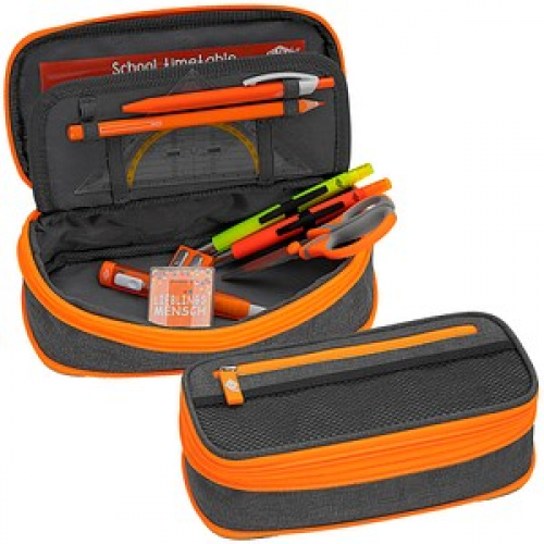 WEDO Schlampermäppchen NEON Stretch neonorange/grau