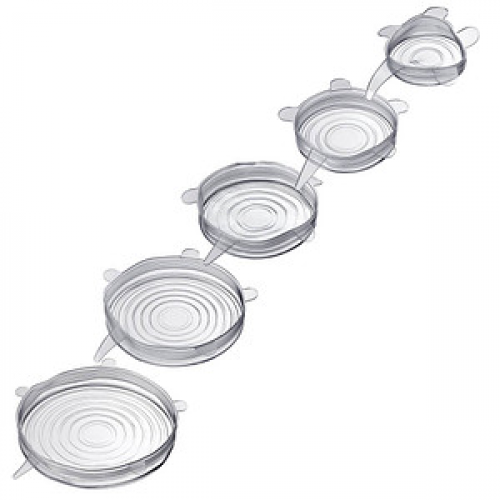 WESTMARK Frischhaltedeckel-Set Silikon transparent, 1 Set