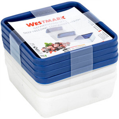 WESTMARK Frischhaltedosen-Set Trio 3,6 cm hoch weiß 0,25 l, 4 St.