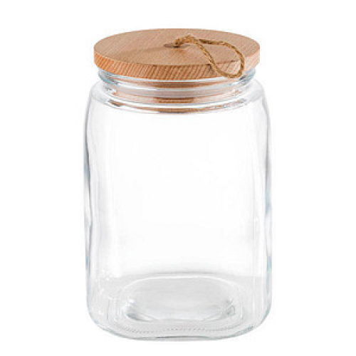 APS Vorratsdosen WOODY 21,5 cm hoch transparent 2,5 l, 1 St.