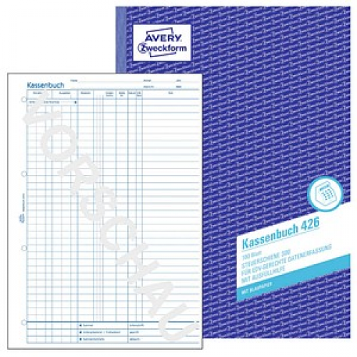 AVERY Zweckform Kassenbuch/EDV Formularbuch 426