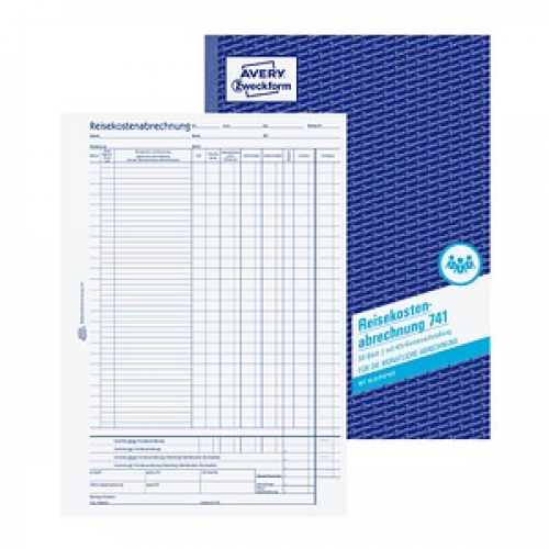 AVERY Zweckform Reisekostenabrechnung monatlich Formularbuch 741