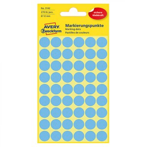 AVERY Zweckform Klebepunkte 3142 blau Ø 12,0 mm