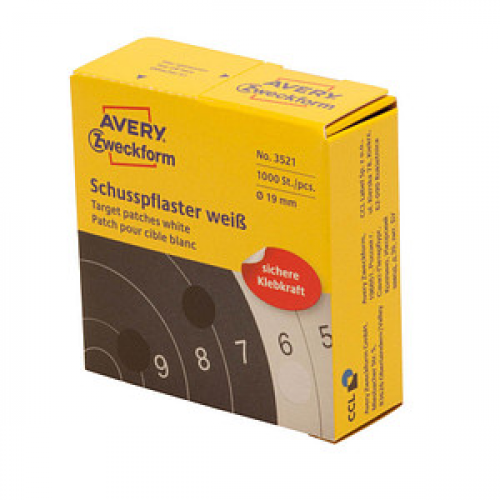 AVERY Zweckform Klebepunkte weiß Ø 19,0 mm