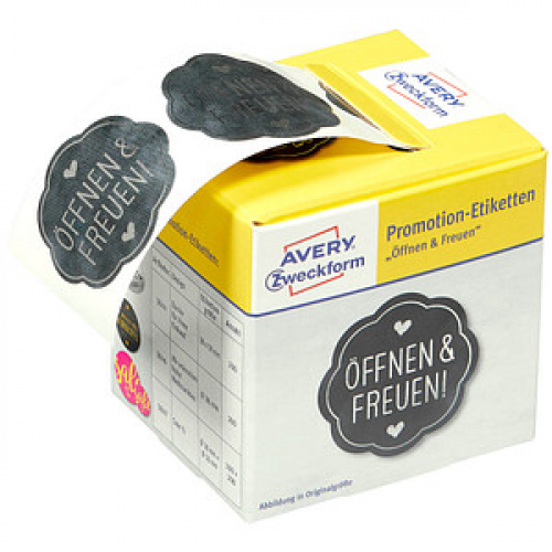 AVERY Zweckform Aufkleber 3845 Öffnen&Freuen, 200 Etiketten