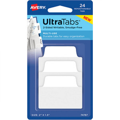 AVERY Zweckform UltraTabs Multi-Use Haftmarker weiß 24 Blatt