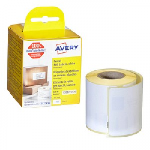 AVERY Zweckform Etikettenrolle für Etikettendrucker ASS0722430 weiß, 101,0 x 54,0 mm, 1 x 110 Etiketten