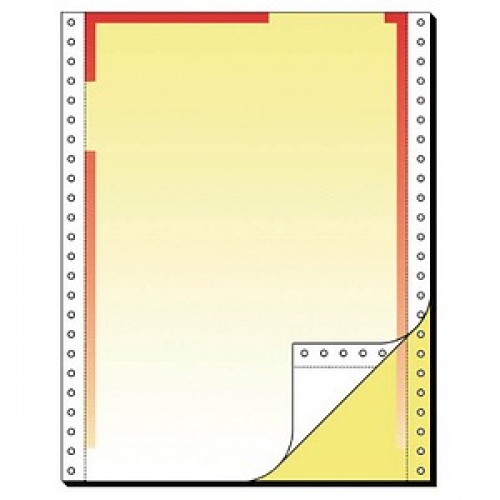 SIGEL Endlospapier A4 hoch 2-fach, 80 g/qm gelb 500 Blatt