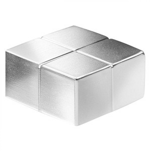 SIGEL C10 "Extra-Strong" Magnete silber, Metall 2,0 x 1,0 x 2,0 cm, 2 St.