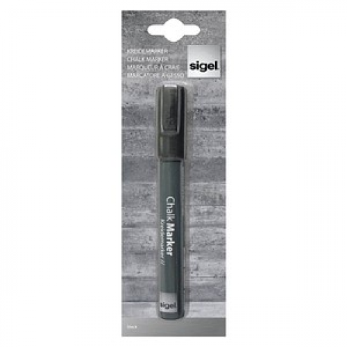 SIGEL Kreidemarker schwarz 1,0 - 5,0 mm, 1 St.