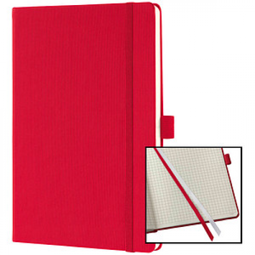 SIGEL Notizbuch Conceptum® ca. DIN A5 kariert, rot Hardcover 194 Seiten