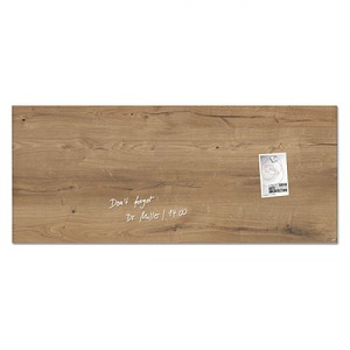 SIGEL Glas-Magnettafel artverum® 130,0 x 55,0 cm Natural Wood